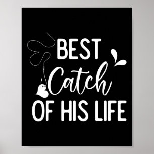Bester Fang seines Lebens Paar Angeln Fischer Gesc Poster