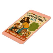 Bester Farbeffekt Vater je Geburtstag Magnet (Linke Seite)