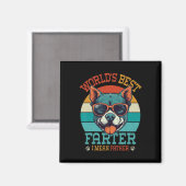 Bester Farter I Gemein Vater Bester Vater je Coole Magnet (Vorderseite/Rückseite)