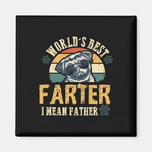 Bester Farter I Gemein Vater Bester Vater je Coole Magnet (Vorne)