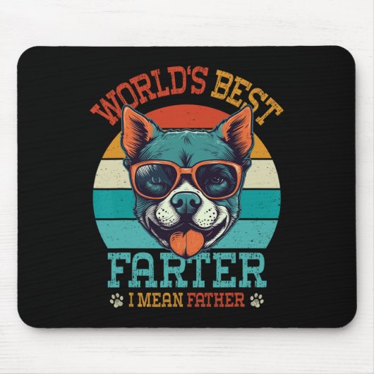 Bester Farter I Gemein Vater Bester Vater je Coole Mousepad (Vorne)