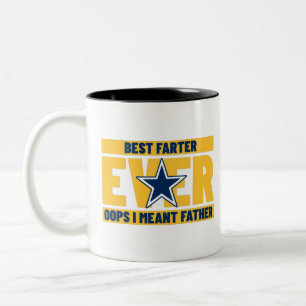 Bester Farter je Oops ich meinen Vater Zweifarbige Tasse