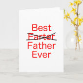 Bester Farter Vater je Black Blue Red Karte (Gelbe Blume)