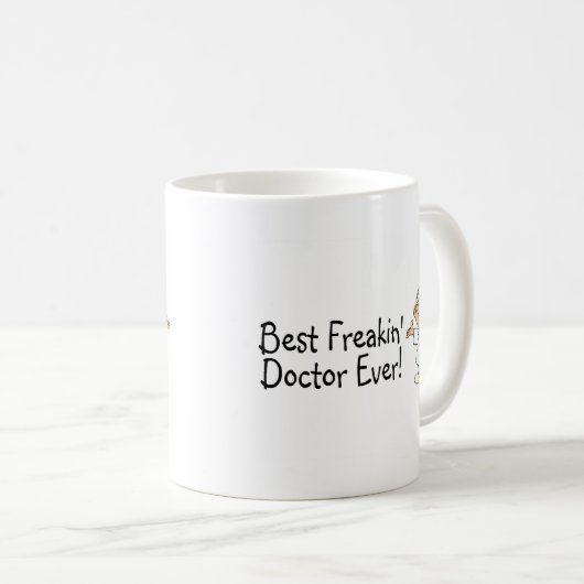 Bester Feakin Doktor Ever Kaffeetasse (VorderseiteRechts)