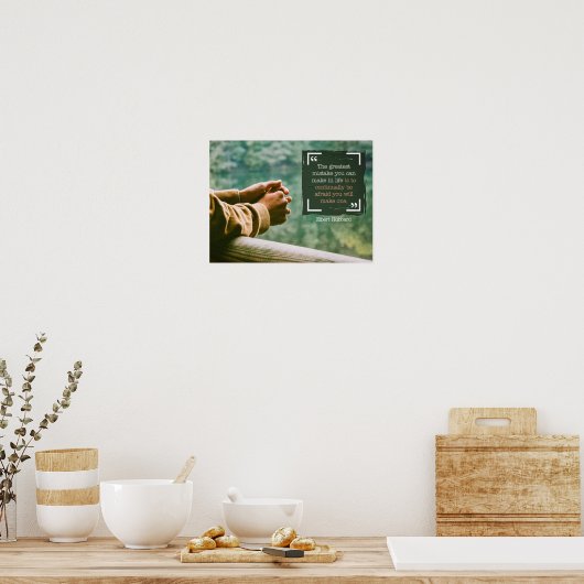 Bester Fehler im Leben Poster (Küche)