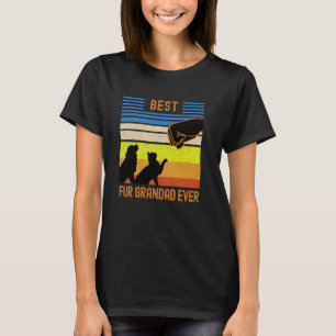 Bester Fell-Opa Allerlustigster Vintage Retro Hund T-Shirt