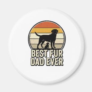 Bester Fell-Vater Allerzeit Vintage Hund-Vater Shi Magnet