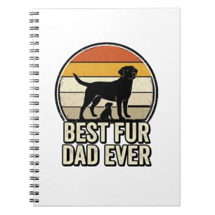 Bester Fell-Vater Allerzeit Vintage Hund-Vater Shi Notizblock