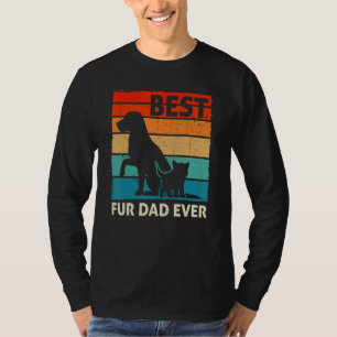 Bester Fell-Vater überhaupt Vintage Retro Hunde- u T-Shirt
