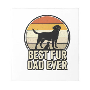 Bester Fellervater Aller Zeiten Vintage Hund Papa  Notizblock