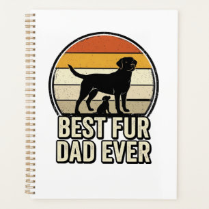 Bester Fellervater Aller Zeiten Vintage Hund Papa  Planer