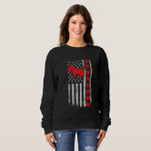 Bester Feuerwehrmann Cesky Terrier Mama Papa überh Sweatshirt (Vorne ganz)