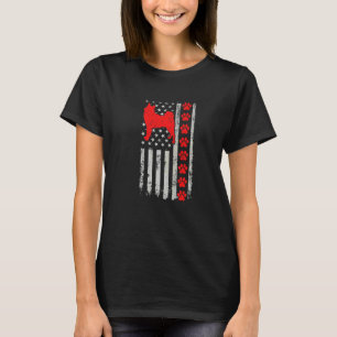 Bester Feuerwehrmann Spitz Mama Papa jemals US-Fla T-Shirt