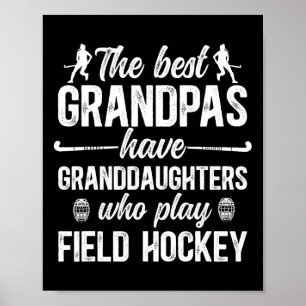 Bester Field Hockey Opa Field Hockey Spieler Großa Poster