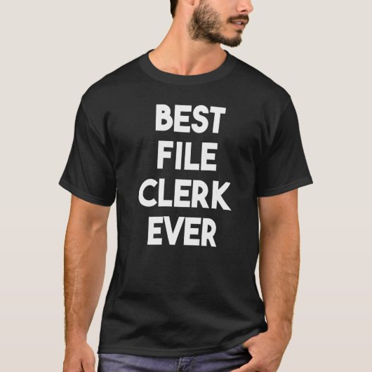 Bester File Clerk je T-Shirt (Vorderseite)