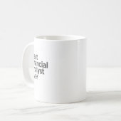 Bester Finanzanalyst Aller Zeiten Kaffeetasse (Vorderseite Links)