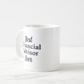 Bester Finanzberater je Tasse mit Definition (Vorderseite Links)