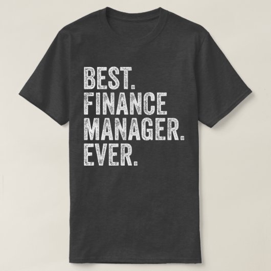 Bester Finanzmanager je T-Shirt (Design vorne)