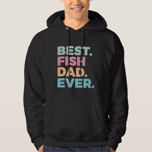 Bester Fisch-Vater je Fischbesitzer Hoodie (Vorderseite)