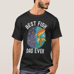 Bester Fischvater Aller Zeiten Goldfisch Vatertag T-Shirt