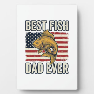 Bester Fischvater Aller Zeiten Vintage Goldfisch S Fotoplatte