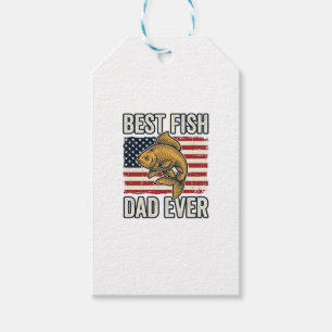 Bester Fischvater Aller Zeiten Vintage-Goldfisch-S Geschenkanhänger
