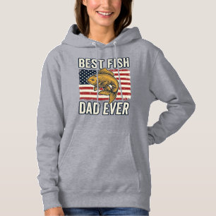 Bester Fischvater Aller Zeiten Vintage-Goldfisch-S Hoodie