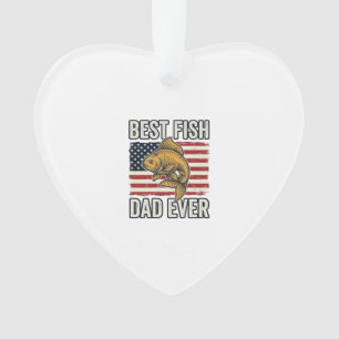 Bester Fischvater Aller Zeiten Vintage-Goldfisch-S Ornament