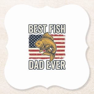 Bester Fischvater Aller Zeiten Vintage Goldfisch S Untersetzer