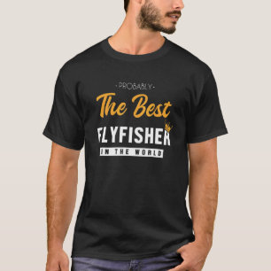 Bester Fliegenfischer Fischer Tiefseeboot Eis Flie T-Shirt
