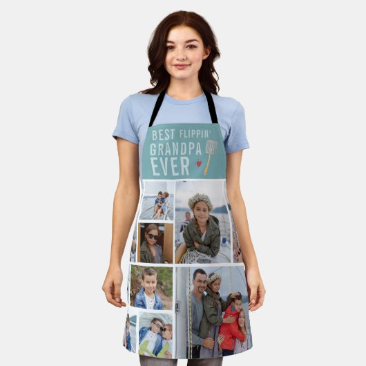 Bester Flippin-Großvater je | FotoCollage Schürze (Getragen)