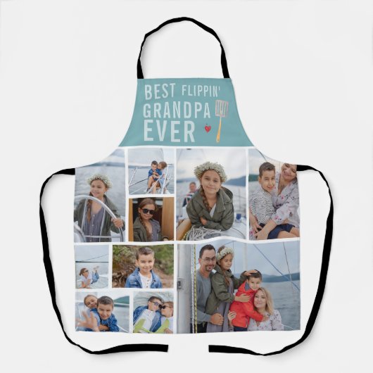 Bester Flippin-Großvater je | FotoCollage Schürze (Vorderseite)