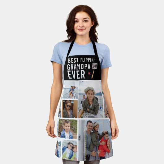 Bester Flippin-Großvater je | FotoCollage Schürze (Getragen)