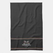 Bester Flippin Vater Spatula Funny Retro Geschirrtuch (Vertikal)