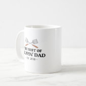 Bester Flippin Vater Spatula Funny Retro Kaffeetasse (Vorderseite Links)