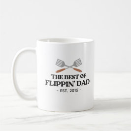 Bester Flippin Vater Spatula Funny Retro Kaffeetasse