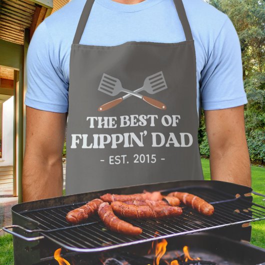 Bester Flippin Vater Spatula Funny Retro Schürze