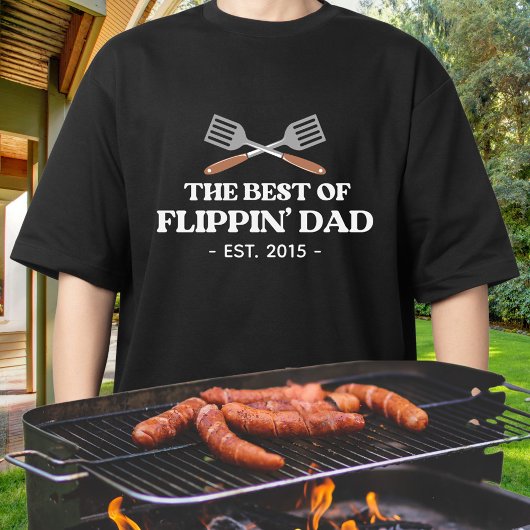 Bester Flippin Vater Spatula Funny Retro T-Shirt