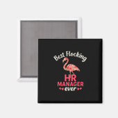 Bester flockender HR-Manager ever Funny Sommerferi Magnet (Vorderseite/Rückseite)