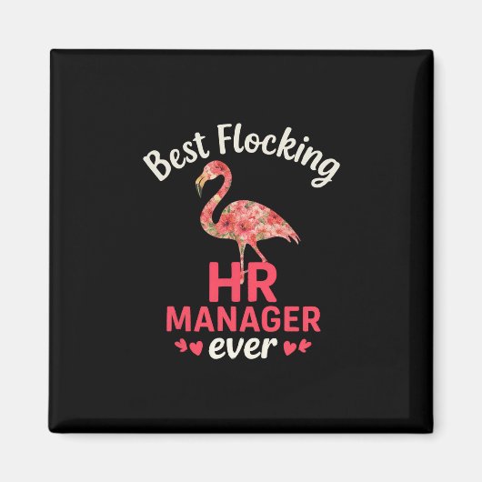 Bester flockender HR-Manager ever Funny Sommerferi Magnet (Vorne)