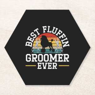Bester Fluffin Groomer je Hund wächst Pelzkünstler Untersetzer
