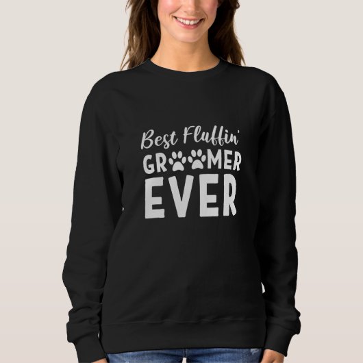 Bester Fluffin'-Tierpfleger-Assistent Sweatshirt (Vorderseite)