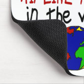 Bester Fluglinien-Pilot in Welt 2 (Vati) Mousepad (Ecke)