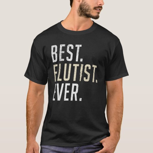 Bester Flutist je Flute T-Shirt (Vorderseite)