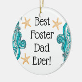 Bester Foster Vater je Starfish Story Adoption Ges Keramikornament (Links)
