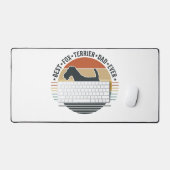 Bester Fox Terrier Vater Aller Zeiten Vintage Hund Schreibtischunterlage (Tastatur & Maus)