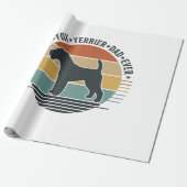 Bester Fox Terrier-Vater überhaupt Vintage-Hund-Sh Geschenkpapier (Ungerollt)