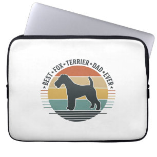 Bester Fox Terrier-Vater überhaupt Vintage-Hund-Sh Laptopschutzhülle