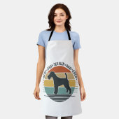 Bester Fox Terrier-Vater überhaupt Vintage-Hund-Sh Schürze (Getragen)