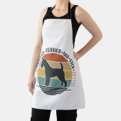 Bester Fox Terrier-Vater überhaupt Vintage-Hund-Sh Schürze (InSitu)